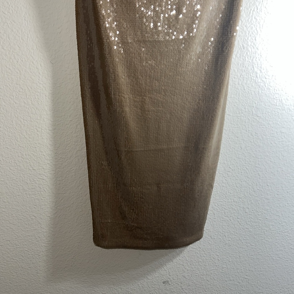 Banana Republic sequin strapless lined midi DRESS autumn wedding formal evening - Picture 8 of 12